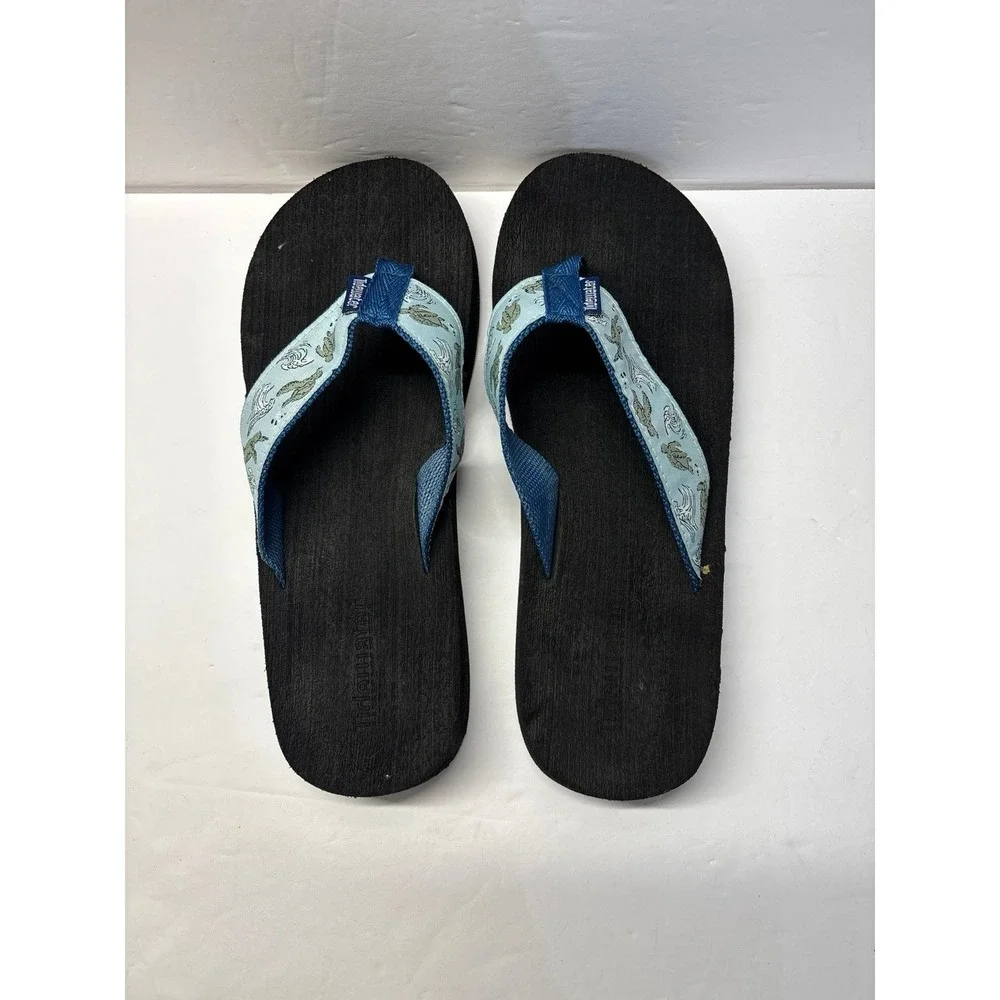 Tidewater Sandals Ocean Legends turtle flip flops (Sz. 9) - Picture 5 of 11